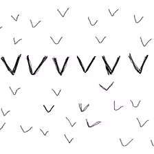 Šesť po sebe nasledujúcich písmen V | VVVVVV