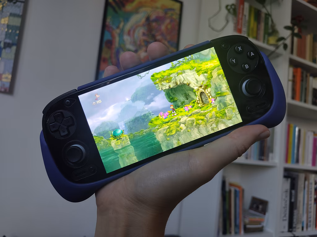 Takto vyzerá RP5 s gripom a Rayman Origins (tuším PS3 verzia).